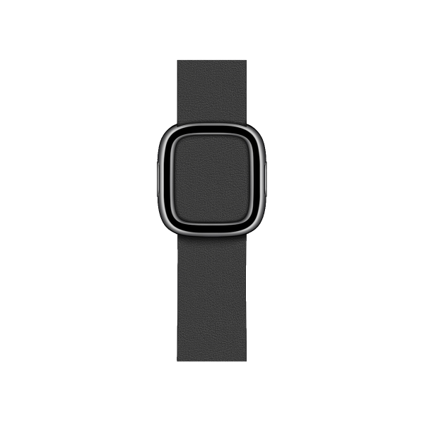 Apple Watch 38/40 mm Lederschlaufe Uhrenarmband Schwarz