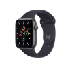 Apple Watch Series SE | 44mm | Aluminium Spacegrau | Schwarzes Sportarmband | GPS | WiFi + 4G