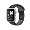 Refurbished Apple Watch Serie 2 | 42mm | Aluminium Silber | Schwarzes Sportarmband | Nike+ | GPS | WiFi