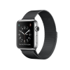 Refurbished Apple Watch Series 2 | 42mm | Stainless Steel Case Zilver | Zwart sportbandje | GPS | WiFi