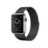 Refurbished Apple Watch Serie 2 | 38mm | Stainless Steel Silber | Schwarzes Sportarmband | GPS | WiFi