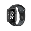 Refurbished Apple Watch Serie 2 | 42mm | Aluminium Spacegrau | Schwarzes Sportarmband | Nike+ | GPS | WiFi