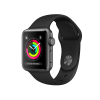 Refurbished Apple Watch Serie 3 | 38mm | Aluminium Spacegrau | Schwarzes Sportarmband | GPS | WiFi