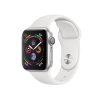 Refurbished Apple Watch Serie 4 | 40mm | Aluminium Silber | Weißes Sportarmband | GPS | WiFi + 4G