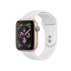 Refurbished Apple Watch Serie 4 | 44mm | Aluminium Gold | Weißes Sportarmband | GPS | WiFi