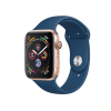 Refurbished Apple Watch Serie 4 | 44mm | Aluminiumgehäuse Roségold | Blaues Sportarmband | GPS | Wifi