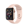 Refurbished Apple Watch Serie 4 | 44mm | Stainless Steel Gold | Rosa Sportarmband | GPS | WiFi + 4G