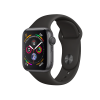 Refurbished Apple Watch Serie 4 | 40mm | Aluminium Spacegrau | Schwarzes Sportarmband | GPS | WiFi