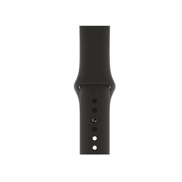 Refurbished Apple Watch Serie 5 | 40mm | Aluminium Spacegrau | Schwarzes Sportarmband | GPS | WiFi + 4G