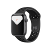 Refurbished Apple Watch Serie 5 | 40mm | Aluminium Spacegrau | Schwarzes Nike Sportarmband | GPS | WiFi + 4G