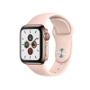 Refurbished Apple Watch Series 5 | 40mm | Stainless Steel Gold | Rosa Sportarmband | GPS | WiFi + 4G