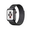 Apple Watch Series 5 | 40mm | Stainless Steel Case Zwart | Grafiet Milanees bandje | GPS | WiFi + 4G