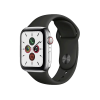 Refurbished Apple Watch Series 5 | 40mm | Titanium Silber | Schwarzes Sportarmband | GPS | WiFi + 4G