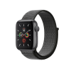 Refurbished Apple Watch Serie 5 | 40mm | Aluminium Spacegrau | Schwarz Sport Loop | GPS | WiFi + 4G