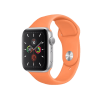 Apple Watch Series 5 | 44mm | Aluminium Case Zilver | Papaya sportbandje | GPS | WiFi + 4G