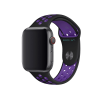 Refurbished Apple Watch Serie 5 | 44mm | Stainless Steel Schwarz | Nike Schwarz/Hyper Grape Sportarmband | GPS | WiFi + 4G