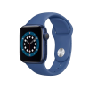 Apple Watch Serie 6 | 40mm | Aluminium Blau | Delfter Blau Sportarmband | GPS | WiFi