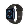 Refurbished Apple Watch Serie 6 | 40mm | Aluminium Blau | Schwarzes Sportarmband | GPS | WiFi + 4G