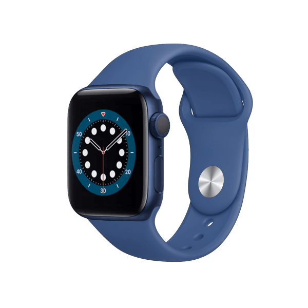 Refurbished Apple Watch Serie 6 | 40mm | Aluminium Blau | Delfter Blau Sportarmband | GPS | WiFi + 4G