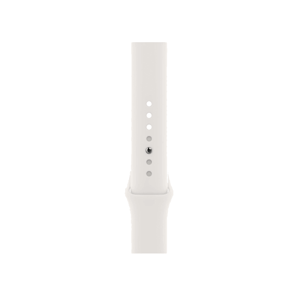 Refurbished Apple Watch Serie 6 | 40mm | Aluminium Gold | Weißes Sportarmband | GPS | WiFi + 4G