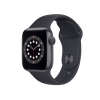 Apple Watch Series 6 | 40mm | Aluminium Case Spacegrijs | Middernacht Blauw sportbandje | GPS | WiFi