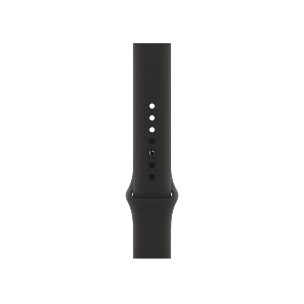 Refurbished Apple Watch Serie 6 | 40mm | Stainless Steel Silber | Schwarzes Sportarmband | GPS | WiFi + 4G