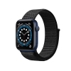 Apple Watch Series 6 | 44mm | Aluminium Case Blauw | Zwarte sport loop | GPS | WiFi + 4G