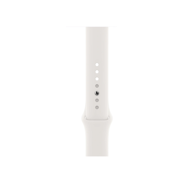 Refurbished Apple Watch Serie 6 | 44mm | Aluminium Case Gold | Weißes Sportarmband | GPS | WiFi + 4G