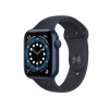 Apple Watch Series 6 | 44mm | Aluminium Case Blauw | Middernacht Blauw sportbandje | GPS | WiFi