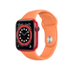 Apple Watch Series 6 | 44mm | Aluminium Case Rood | Papaya sportbandje | GPS | WiFi + 4G