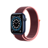 Apple Watch Series 6 | 44mm | Aluminium Case Blauw | Paarse sport loop | GPS | WiFi + 4G