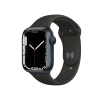 Refurbished Apple Watch Serie 7 | 41mm | Aluminium Mitternachtsblau | Schwarzes Sportarmband | GPS | WiFi