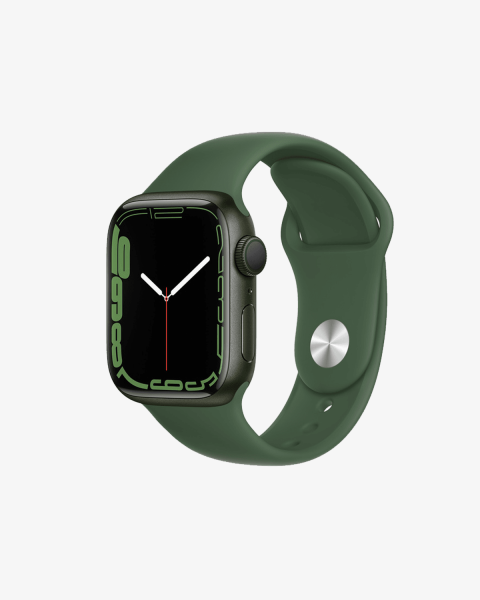 Refurbished Apple Watch Serie 7 | 41mm | Aluminium Grün | Grünes Sportarmband | GPS | WiFi