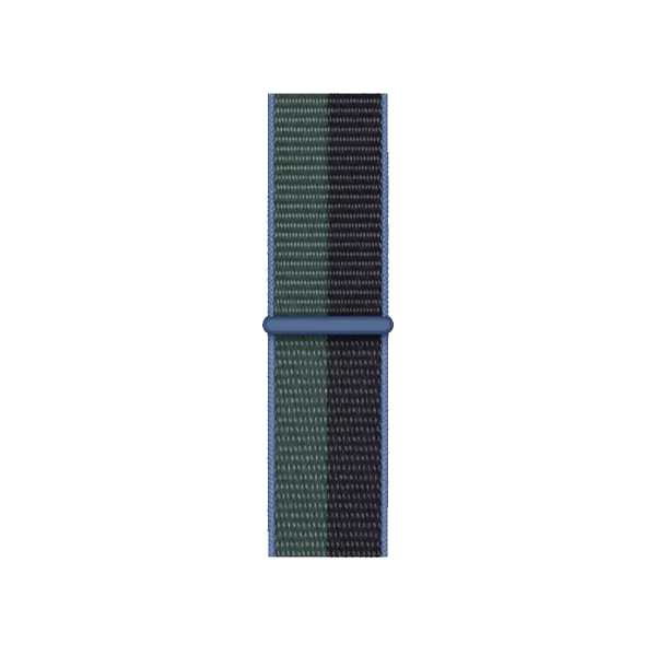 Refurbished Apple Watch Serie 7 | 41mm | Aluminium Mitternachtsblau | Mitternacht/Eukalyptus Sport Loop | GPS | WiFi