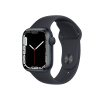 Refurbished Apple Watch Serie 7 | 41mm | Aluminium Mitternachtsblau | Blaues Sportarmband | GPS | WiFi + 4G