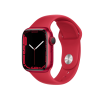 Refurbished Apple Watch Serie 7 | 41mm | Aluminium Rot | Rotes Sportarmband | GPS | WiFi + 4G