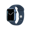 Refurbished Apple Watch Serie 7 | 45mm | Aluminium Blau | Blaues Sportarmband | GPS | WiFi + 4G
