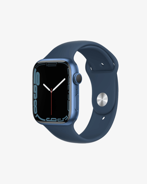 Refurbished Apple Watch Serie 7 | 45mm | Aluminium Blau | Blaues Sportarmband | GPS | WiFi