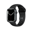 Refurbished Apple Watch Serie 7 | 45mm | Aluminium Mitternachtsblau | Schwarzes Nike Sportarmband | GPS | WiFi + 4G