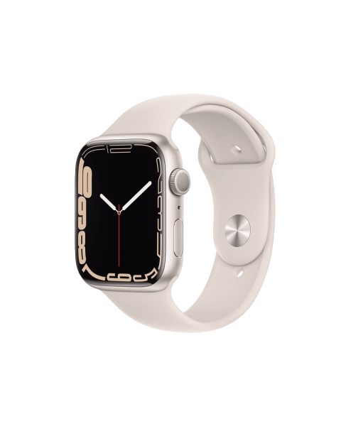 Refurbished Apple Watch Serie 7 | 45mm | Aluminium Starlight | Starlight Sportband | GPS | WiFi