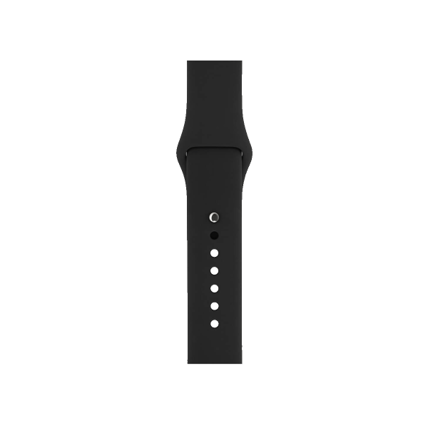 Refurbished Apple Watch Serie 7 | 45mm | Titan Space Schwarz | Swarchzes Sportarmband | GPS | WiFi + 4G