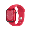 Refurbished Apple Watch Serie 8 | 41mm | Aluminium Rot | Rotes Sportarmband | GPS | WiFi
