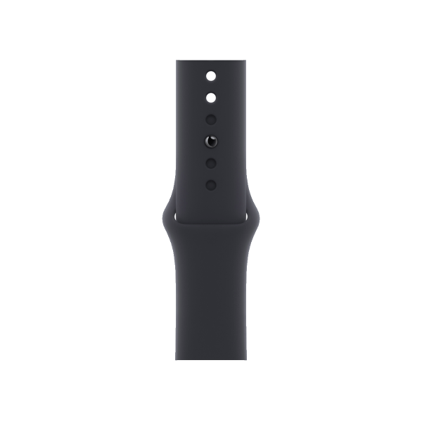 Refurbished Apple Watch Serie 8 | 41mm | Stainless Steel Graphit | Mitternachtsblaues Sportarmband | WiFi + 4G