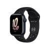 Refurbished Apple Watch Serie 8 | 41mm | Aluminium Mitternachtsblau | Nike Sport Loop Schwarz | GPS | WiFi