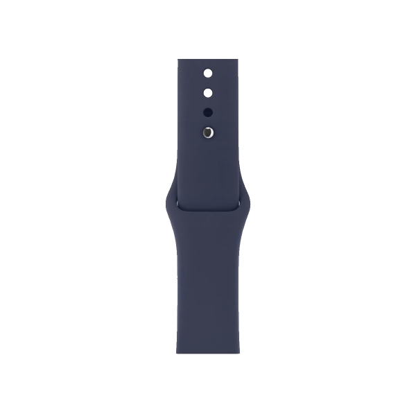 Refurbished Apple Watch Serie 8 | 45mm | Stainless Steel Graphit | Mitternachtblaues Sportarmband | GPS | WiFi + 4G