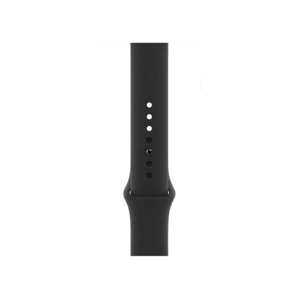 Refurbished Apple Watch Serie 8 | 45mm | Stainless Steel Graphit | Schwarzes Sportarmband | GPS | WiFi + 4G