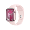 Refurbished Apple Watch Serie 9 | 45mm | Aluminium Rosa | Rosa Sportarmband S/M | GPS | WiFi
