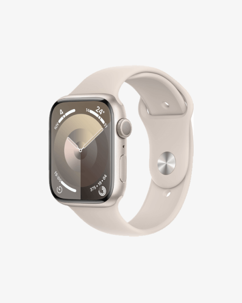 Refurbished Apple Watch Serie 9 | 45mm | Aluminium Polarstern | Polarstern Sportarmband M/L | GPS | WiFi