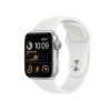 Refurbished Apple Watch Serie SE 2022 | 40mm | Aluminium Silber | Weißes Sportarmband | GPS | WiFi
