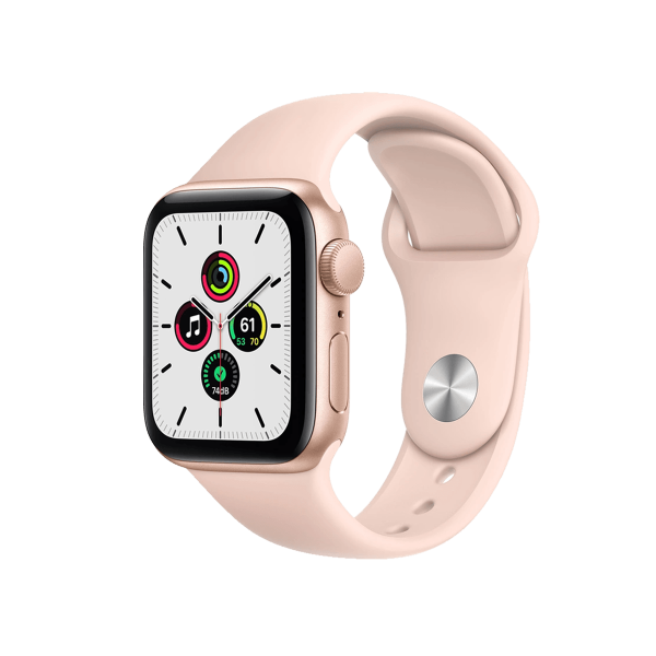 Refurbished Apple Watch Serie SE | 40mm | Aluminium Gold | Rosa Sportarmband | GPS | WiFi